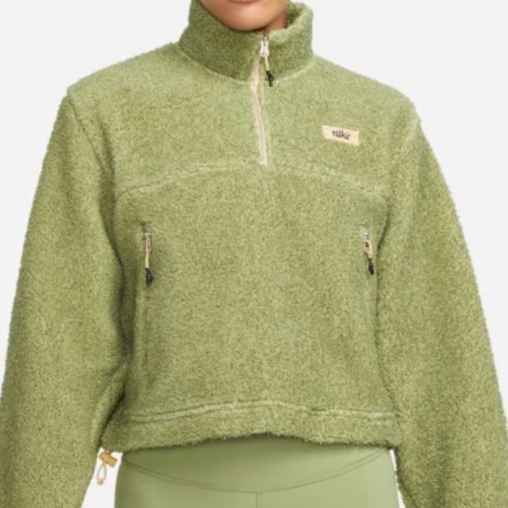 Nike Olive Teddy Women's Jacket